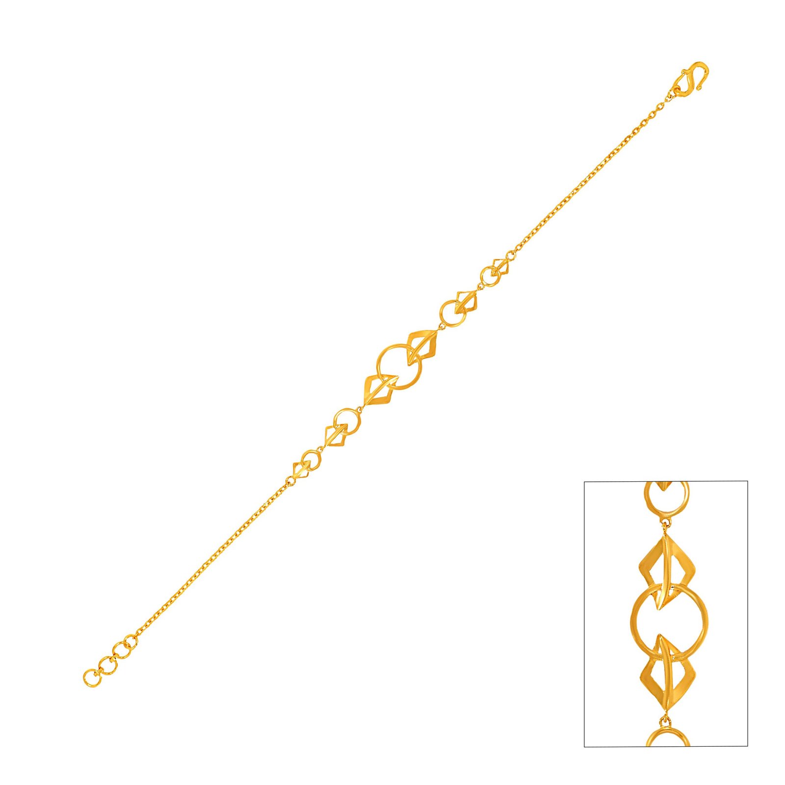 Rhythmic Link Gold Bracelet