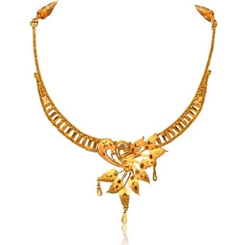 Leafy Asymmetric Necklace